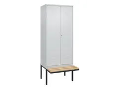 armoire vestiaire noir et blanc HxlxP 2120x800x815mm 2compart.