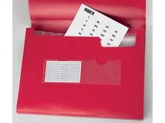 Voorordener A4 13 Vak Rood PP