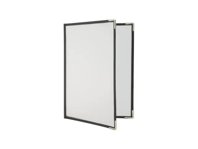 Menukaart Securit A4 2-delig voor 4 pagina's transparant 3 stuks