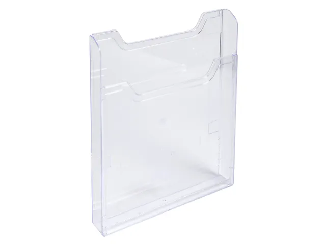 Verticale muurfolder houder 1vak A4 trans