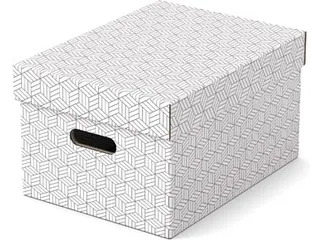 Home opbergdoos 26,5 x 36,5 x 20,5 cm wit pak van 3 - 2