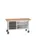 werkbank,HxBxD 830x1500x600mm,multiplexblad,uitrusting: 3laden,legbord