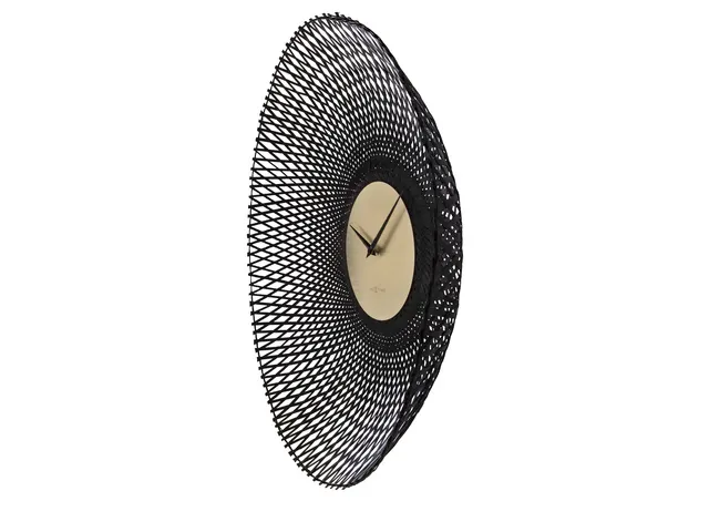 Wandklok NeXtime Vortex 60 cm zwart