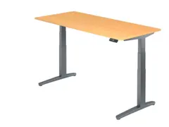 Elektrisch in hgte vst. zit-sta-bureau,HxBxD 650-1290x1800x800mm