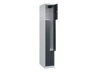 Z-garderobekast,HxBxD 1850x300x500mm,vak B 150/300mm,cil.-slot - 2