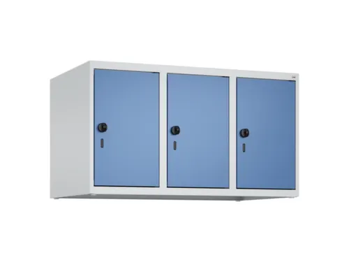 opzetkast,v. locker,3vak.,vak B 300mm,HxBxD 500x900x500mm,draaigrendel