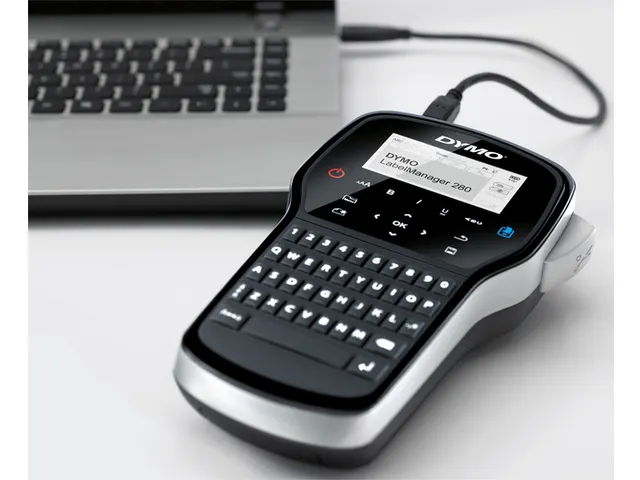 Labelprinter Dymo LabelManager 280 draagbaar qwerty 12mm zwart in koff