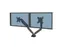 Monitorarm Fellowes Platinum Series dubbel horizontaal zwart