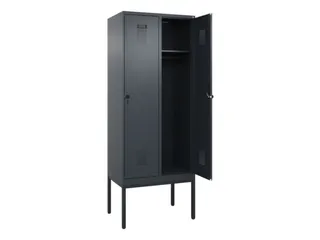 locker,HxBxD 2120x800x500mm,2vak,vak B 400mm,draaigrendel - 1