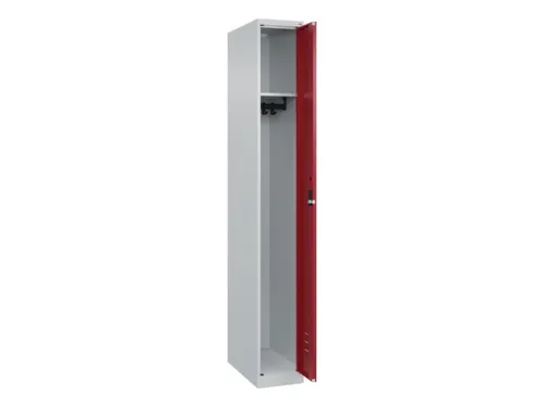 locker,HxBxD 1850x250x500mm,1vak,vak B 250mm,cil.-slot,staand op vloer