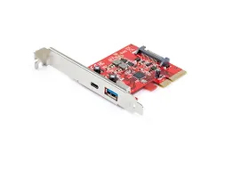 2-Poorts 10Gbps USB-A & USB-C PCIe Adapter Kaart USB 3.1 (10Gbps)