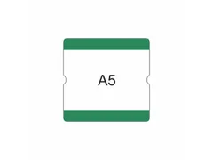 beschrijfbare hoes,markering HxB 216x231mm,PVC,groen