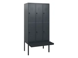 Dubbeldekse dekenkist,HxBxD 1950x900x815mm,3x2vak.,vak B 300mm - 1