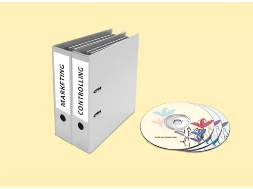 Ordner Rugetiketten Breed 192x61mm Wit permanent klevend 400 stuks