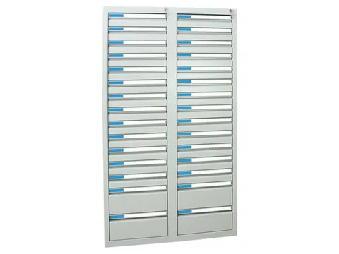 ladekast,HxBxD 1800x1000x500mm,30lade(n),centr. vergrendeling