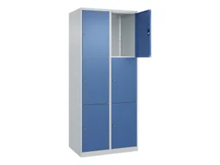lockerkast,HxBxD 1850x800x500mm,2x3vakken,vak B 400mm,cil.-slot - 1