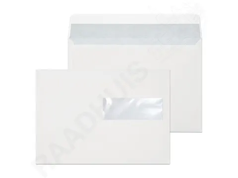 Dienstenvelop Venster Rechts Raadhuis 156x220mm Ea 5 Wit Gegomd