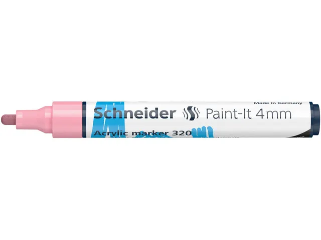 Acrylmarker Schneider Paint-It 320 4mm pastel roze