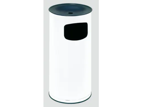 Combi-Asbak 44 Liter HxØ 710x355mm Ral9016 Wit