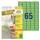 Gekleurde etiketten Avery Zweckform 38,1x21x2mm Groen 1300 stuks
