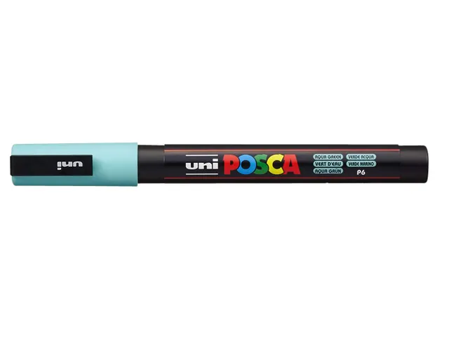 Verfstift Posca PC3M Fijne punt 0,9-1,3mm Aquagroen