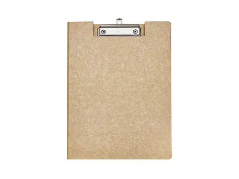 Klembordmap MAULbalance A4 staand sterk 3mm karton met houtstructuur