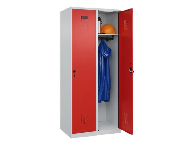 locker,HxBxD 1850x800x500mm,2vak,vak B 400mm,draaigrendel