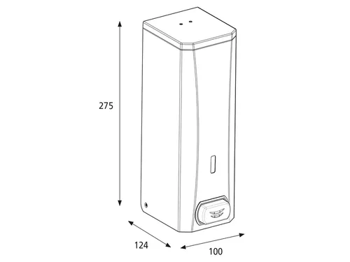 Zeepdispenser Katrin metaal 1000ml wit 982517