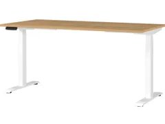 Elektrisch ihv bureau,HxBxD 720-1200x1600x800mm,blad Grandson-eiken