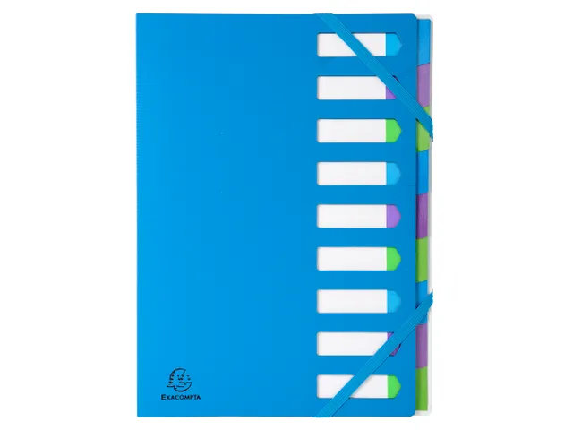Exacompta - Ref 5205E - Harmonika Multipart File - 24.5 X 32cm In Size - View #5