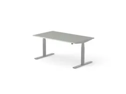 Elektrisch ihv bureau HxBxD 640-1300x1600x900mm blad grijs