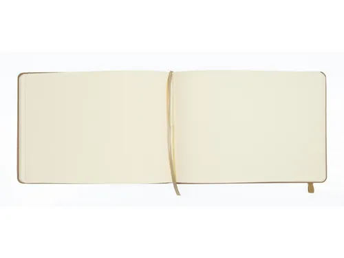 Schetsboek Kangaro A5 landscape taupe PU HC 80 vel 140gr roomwit met e