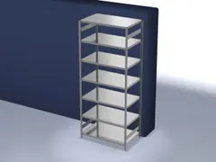 systeemstelling,grondveld,HxBxD 3000x1360x835mm,vakl. 330kg