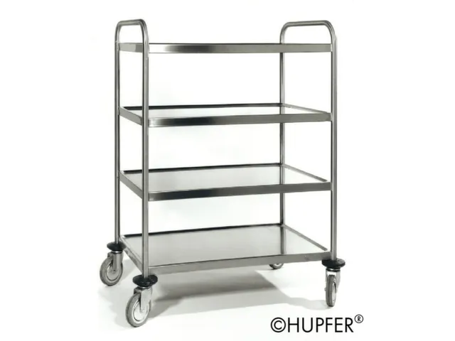 Kantinewagen Rvs Draagverm. 160Kg Laadvl. Lxb 1000X600Mm 4 Etages