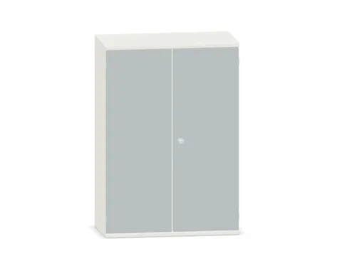 kantoorkast,HxBxD 1150x800x430mm,decor romp wit,decor front lichtgrijs