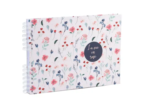 Fotoalb spir 50p.wit 32x22cm VIE EN ROSE