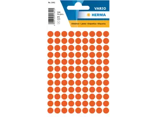 HERMA 1842 Multipurpose etiketten Rond 8mm Rood 540 stuks - 1
