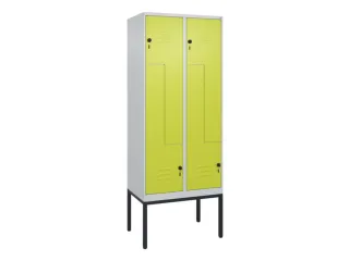 Z-garderobekast,HxBxD 2120x800x500mm,vak B 200/400mm,draaigrendel - 1