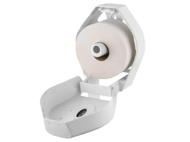 Toiletpapier Dispenser Wit Voor Midi Jumborol Toiletpapier