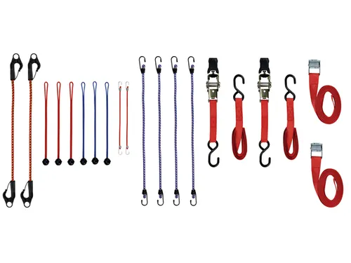Spanbanden en spanelastiekenset Toolland 20 stuks