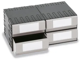 Combi-Ladensysteem Hxbxd 202X482X345Mm 4/4Behuizingen/laden Grijs - 1