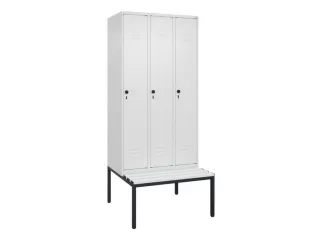 locker voor scheiding van kleding,HxBxD 2120x900x815mm,3vak - 1