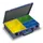 Assortimentskoffer Plaatstaal 8 Boxen Polystyrol 66x340x240mm Ral 5007