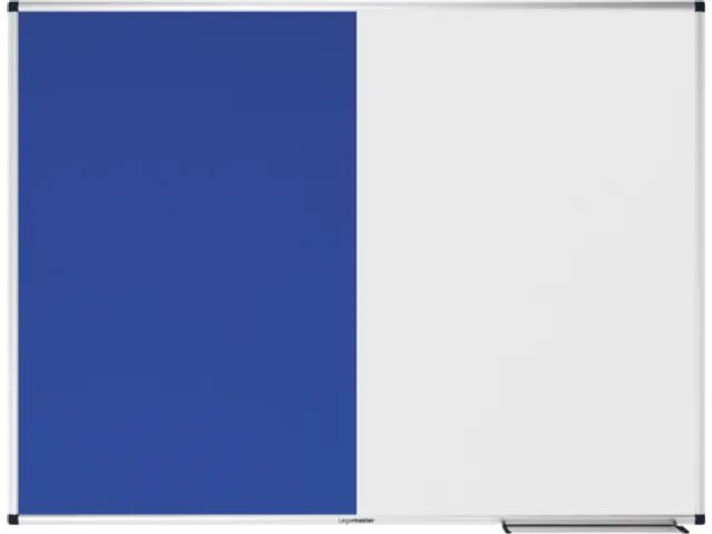 UNITE combibord blauw vilt-whiteboard 90x120cm