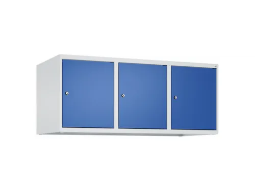 opzetkast,v. locker,3vak.,vak B 400mm,HxBxD 500x1200x500mm,vleugeldeur