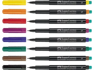 Marker Faber-Castell Multimark permanent M rood - 10
