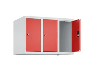 opzetkast,v. locker,3vak.,vak B 250mm,HxBxD 500x750x500mm,vleugeldeur - 2