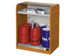 vatenkast,HxBxD 1610x870x1300mm,v. 6x60l vat,1xopvanglegborden