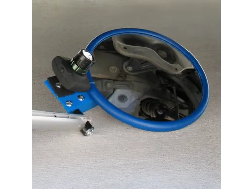inspectiespiegel rolmodel,Ø 450mm,spiegel acrylglas,frame blauw