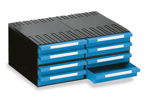 Combi-Ladensysteem Hxbxd 202X482X345Mm 4/8Behuizingen/laden Blauw
